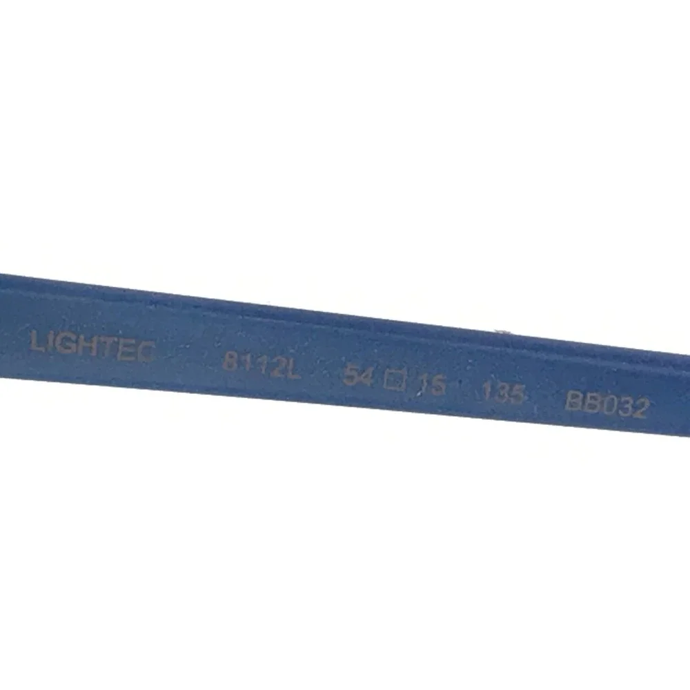 Morel Eyeglasses Frames LIGHTEC 8112L BB032 Blue Square Full Rim 54-15-135